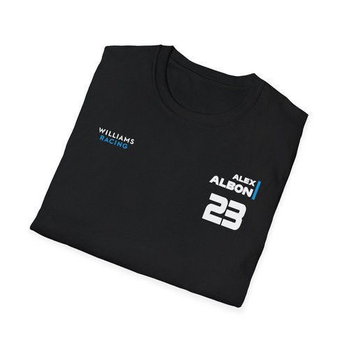 Alex Albon 23 // Williams F1 // Formula One Racing Tee T-Shirt - Picture 4 of 9
