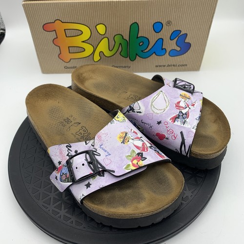 BIRKI’S BY BIRKENSTOCK CATALINA RETRO PARIS SLIDE SANDALS SZ 8 Worn Once - Picture 2 of 7