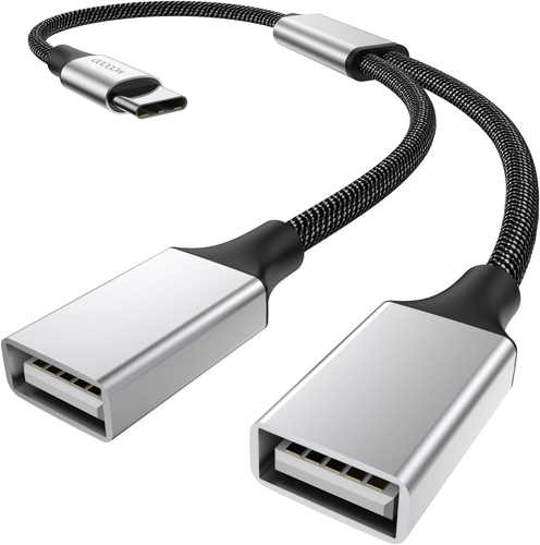 Répartiteur USB C Type C vers Double USB a Adaptateur Femelle Type C vers Double USB a Double... - Photo 12 sur 12