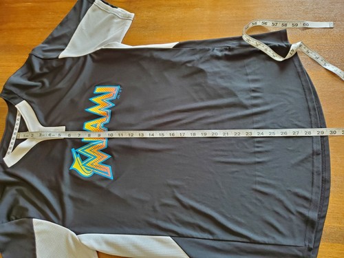 🔥EUC Majestic Cool Base Miami Marlins #22 MLB Shirt Adult Men's Size Large🔥 - Picture 5 of 9