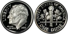 2001 S Silver Proof Roosevelt Dime Ten Cent Coin 10c