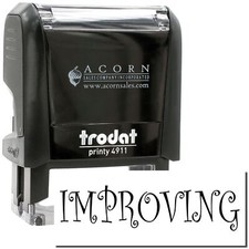 Self-Inking Improving Stamp Size 5/8" Tall x 1-5/8" Wide