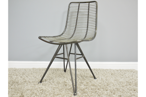 Rustikaler industrieller Schreibtisch mit Stuhl Option Retro Holz Metall Schubladen SIEHE BESCHREIBUNG - Bild 6 von 8