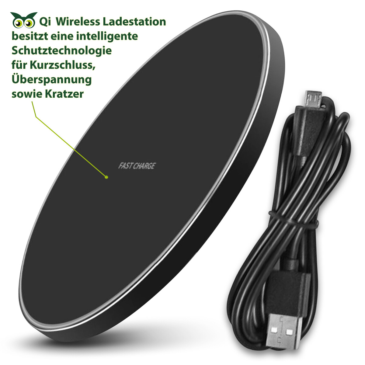 QI Wireless Schnell Ladegerät Huawei P40 Pro Kabellos Induktives Laden Charger