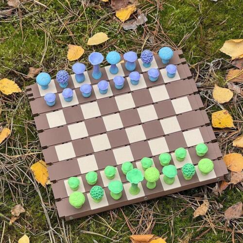 `Magnetic Mushroom Chess Forest Chess, - Bild 5 von 9