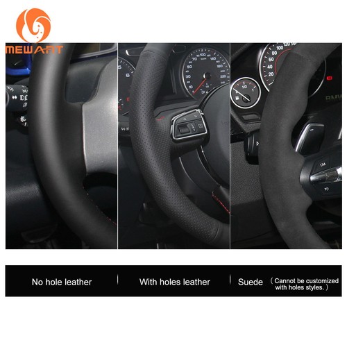 MEWANT Black Soft Leather Car Steering Wheel Cover for Honda CR-V CRV 1999-2001 - Bild 6 von 8