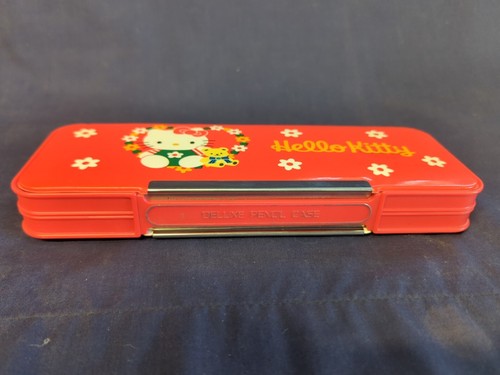 Vintage Sanrio Hello Kitty pencil case 1995 JAPAN Good Condition RARE - Picture 4 of 15