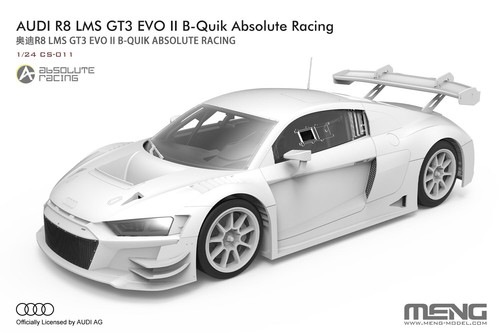 MENG CS-011 1/24 R8 LMS GT3 EVO II B-Quik Absolute Racing Model Kit - 第 3/9 張圖片
