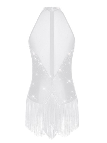 Damen Kleider Stadium Tanzbekleidung ChaCha Kostüm Nachtclub Outfit Bar Strass - Bild 57 von 90