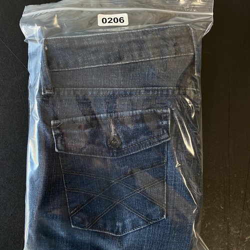 Jeans Levi's 545 taglio stivali bassi lavati scuri taglia 6M 31x31 con patta con bottoni western - Foto 19 di 19