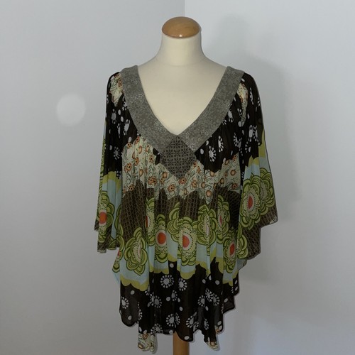* D.E.P.T * Bluse * Tunika * M * Damen * Braun-Gemustert * Deluxe * wie Neu - Bild 2 von 11