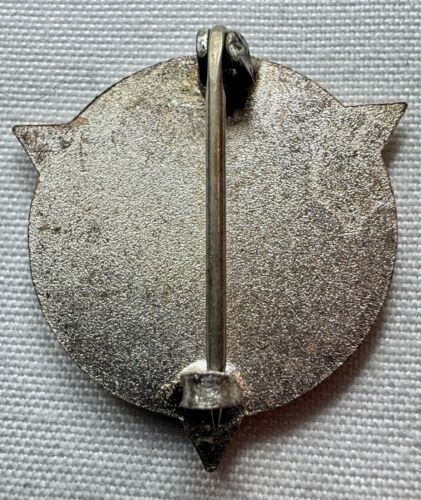 Prendedor de corbata solapa tono plata premio costura simplicidad vintage ganador del concurso - Imagen 3 de 6