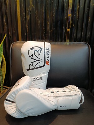 Rival RS1 Genuine Leather Boxing Gloves Ergo Lace Track