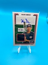 2022 Panini Stars & Stripes Baseball Kalub Ramirez Autograph Relic 166/399