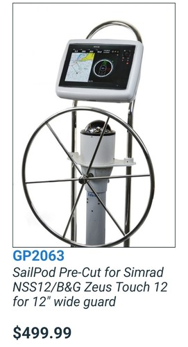 NavPod GP2063 SailPod 12” Cut Wide Guard 13.5” X 10.75” Elec Housing SIMRAD/B&G - Picture 11 of 18