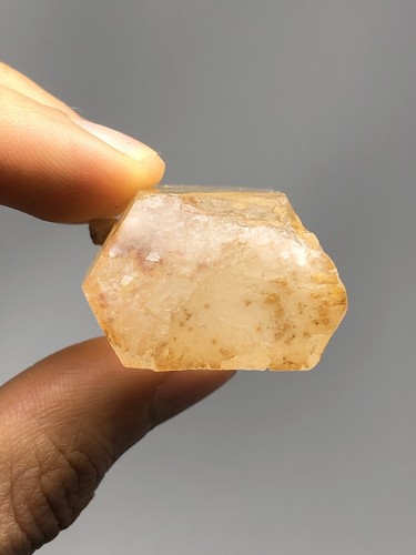 RARE Tangerine Lemurian Natural Quartz Wand Brazil 1.9oz N48 - Picture 10 of 12