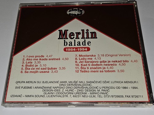 Dino Merlon "Balade" 1984-1994 CD 12 Songs Nimfu Sound *Free Shipping* - 第 3/4 張圖片