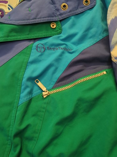vintage Retro sergio tacchini Thermal Ski Jacket Snowboarding Good ConSize Large - Picture 3 of 13