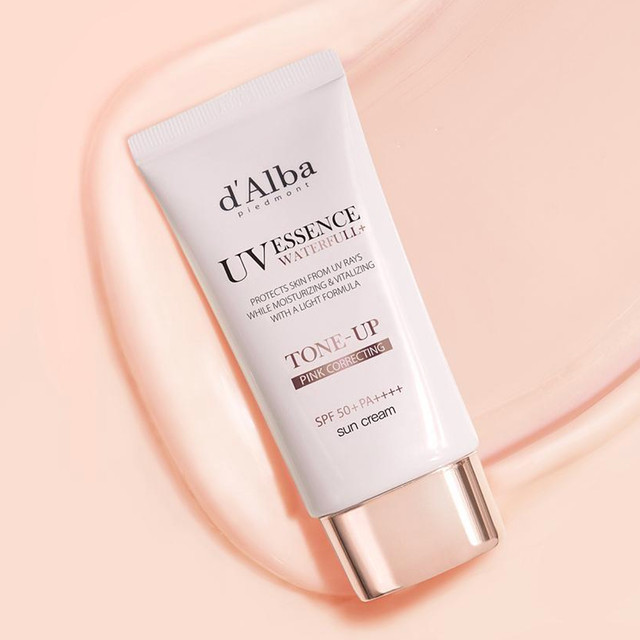 d'Alba Waterfull Pink Tone-Up Sun Cream 50ml SPF 50+ PA++++ | d'Alba Sunscreen