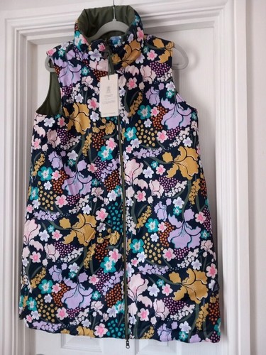 Barbour Acanthus Reversible Long Coast to Country Gilet UK 12 BNWT - Picture 2 of 10