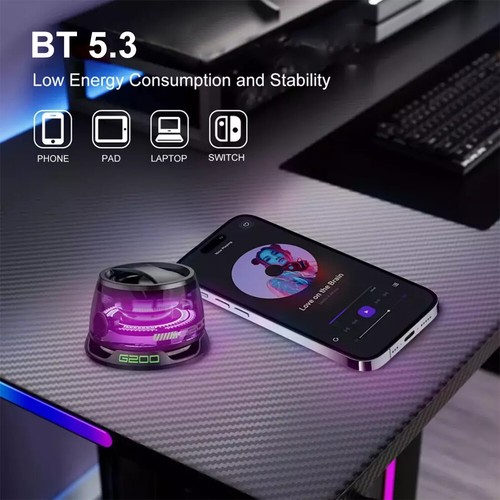 G200 Magnetischer Bluetooth Lautsprecher Mini Drahtlos RGB Lichter Tragbar Handy Halter - Bild 5 von 30