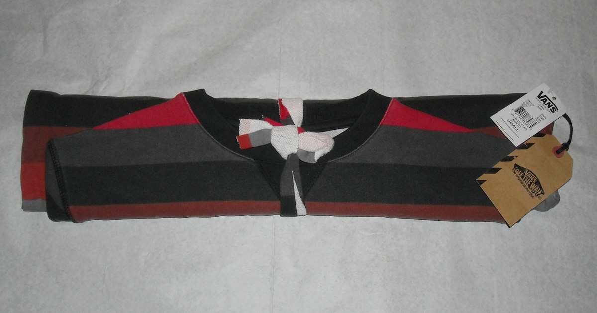 VANS striped pull sweater jumper felpa maglia maglione righe uomo