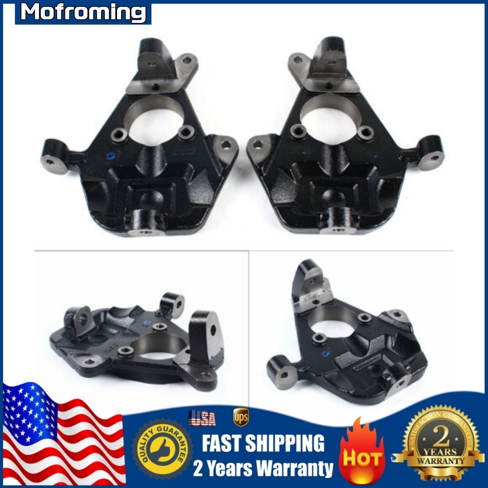 2" Drop Lowering Spindles Kit For Chevy Silverado GMC Sierra 1500 2WD