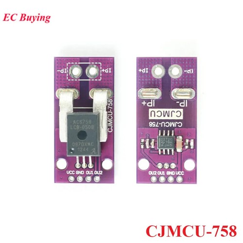 ACS758 Lineares Hallstromsensormodul CJMCU-758 50B-PFF-T Detektion 3-5V - Bild 1 von 7