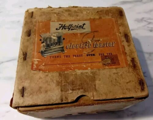 Vintage Hotpoint Electric Toaster tilt & turn chrome glass sided Display Prop - Picture 4 of 8