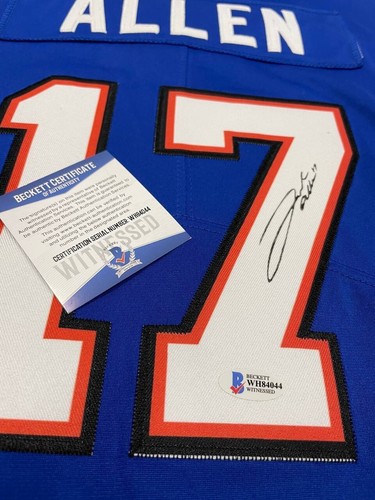 JERSEY JOSH ALLEN #17 hand signed Buffalo Bills autographed Size L BAS COA - Picture 6 of 6