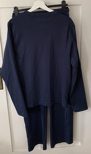Diesel Loungewear/Pijama 100% Algodón Azul Marino Manga Larga Ropa Cómoda NUEVO M - Imagen 3 de 8
