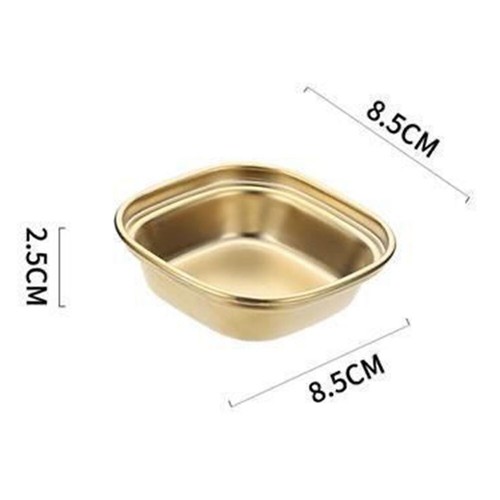 Serving Dishes Flavour Plate 3 Compartment Platter Stainless Steel - Picture 7 of 10