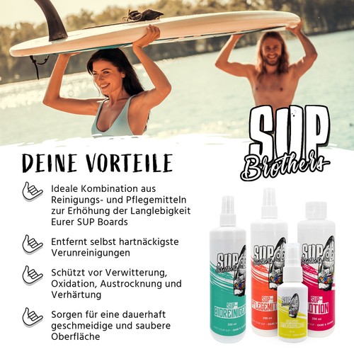 SUP-Reinigungs- und Pflege-Set I SUP-Zubehör I Wassersport-Zubehör - Bild 2 von 11