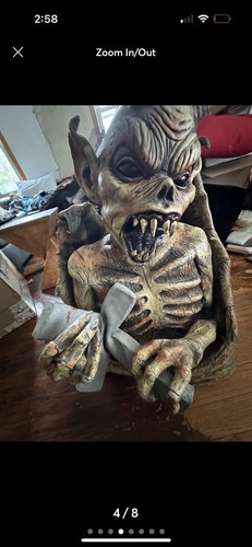 Geist Halloween Halbkörper Latex Dämon mit Kreuz Rentner Halloween Requisite Selten! - Bild 4 von 8