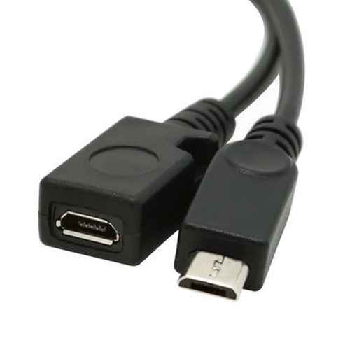 Micro USB Male Female to USB OTG Cable for ZTE AXON Mini Blade V V7 /Plus +Power - Picture 5 of 5