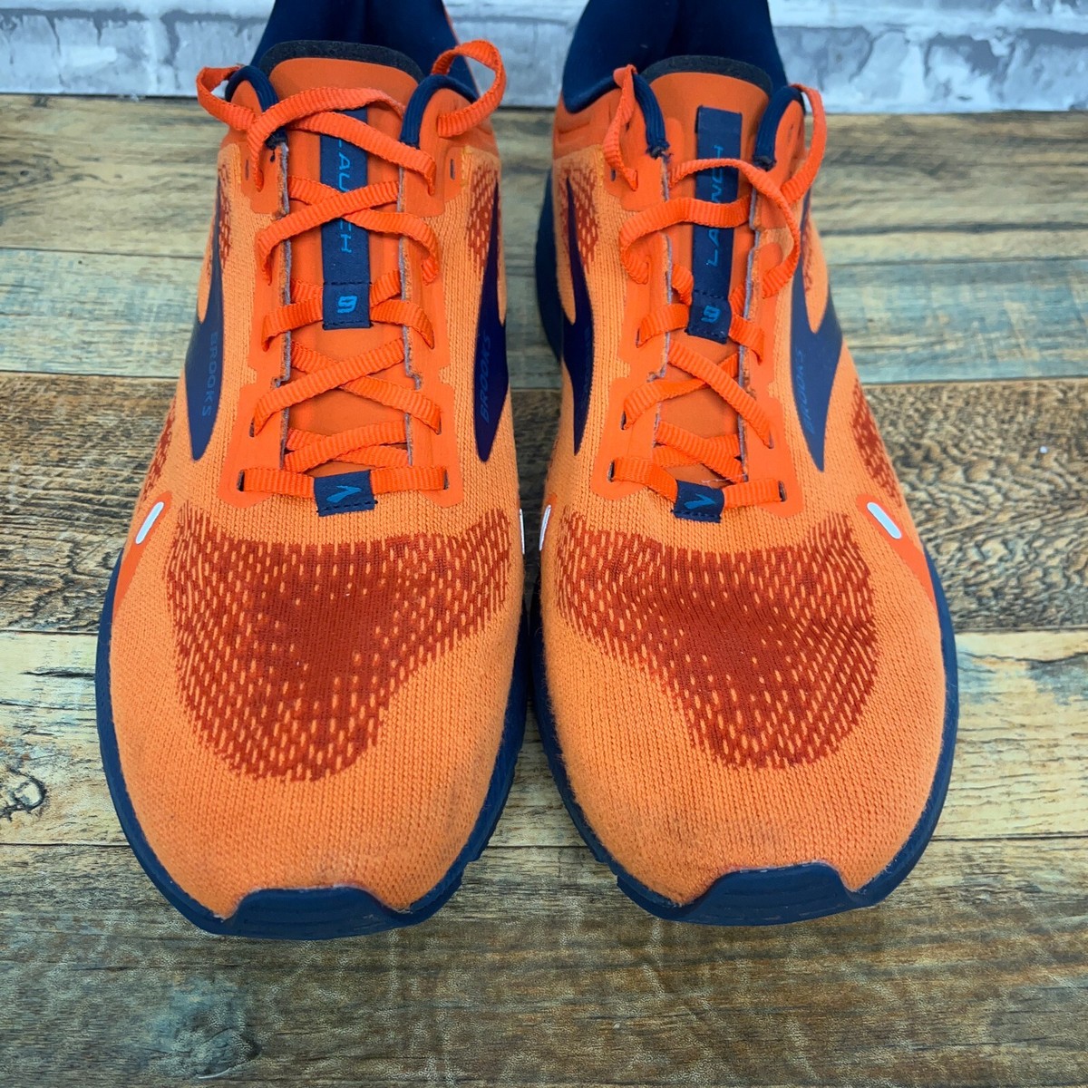 Brooks Launch 9 Speed Orange Blue Running shoes 1103861D854 Mens Size 12.5  D