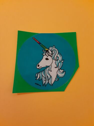 vintage 80's RPP Inc. unicorn sticker *used*