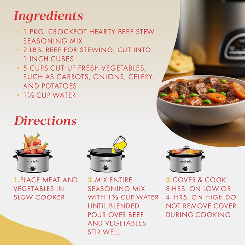 Hearty Beef Stew Seasoning Mix, 1.5 Ounce - Picture 9 of 11