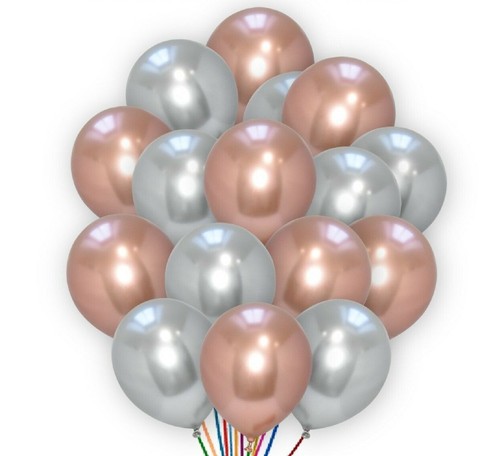 Chrome Pearl Shiny Latex Balloons Birthday Baby Shower Wedding Party Decor UK - Picture 18 of 30