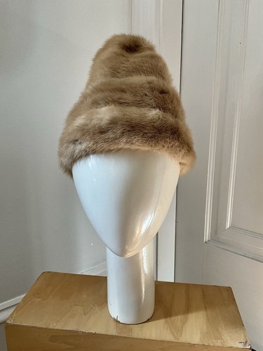 Vintage 60er Jahre Irene of NY blonder Nerz Bienenstock Hut - Bild 1 von 6