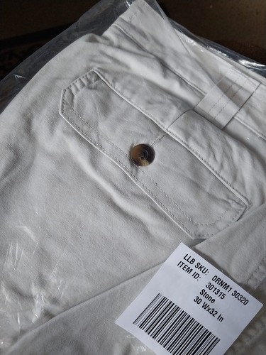 L.L Bean Men's Tropic Weight Cargo Pants, Classic Fit, STONE, NIP Sz 30/32 - Picture 6 of 8
