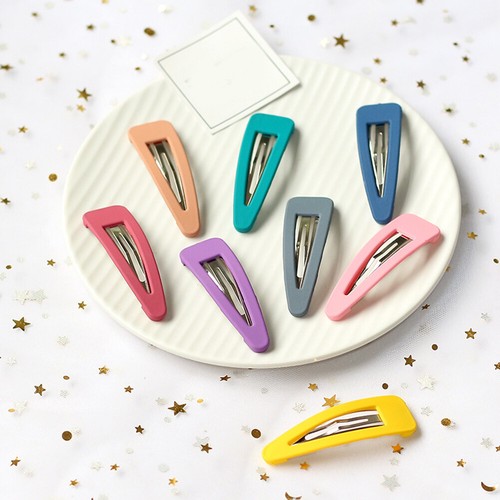 Matte Triangle Resin Hair Clip Candy Color Hairpins Large Metal Barrettes  j - Picture 4 of 31