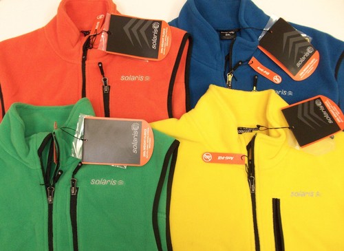 Solaris 200S Weight Fleece Vest $69 Zippered Chest SIde Pockets NWT 4 Colors! - Picture 2 of 11