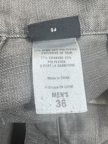 Vintage Patagonia Hemp Denim Rhythm Pant Gray Straight Leg 36x32 Lightweight - Picture 8 of 15