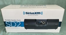 Sirius XM Satellite Radio Player Portable Speaker Dock SD2 New Remote  Antenna