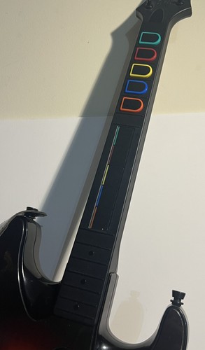 Guitar Hero Red Octane PS2 World Tour Sunburst Controller 95449.805 No Dongle - Picture 4 of 9