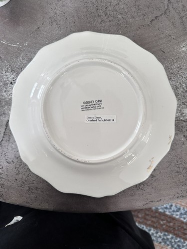 3 Disney Direct Christmas Holiday Plate Mug China Gold Trim Retired MICKEY - Picture 4 of 10