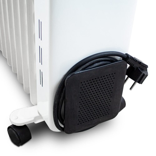 RAVEN Elektrischer Ölradiator EGO003 2500 Watt 11 Rippen Heizkörper Weiß - Bild 5 von 5