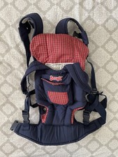 Evenflow SNUGLI Baby Infant Front Or Back Carrier Blue Red
