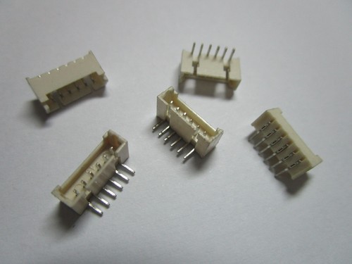 50 pcs Micro 1.25mm Pitch 6 Pin Right Angle Male Plug Connector New - Picture 1 of 6
